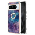 thumbnail image 2 of TECH CIRCLE For Google Pixel 8 Case,360 Rotatable Marble Pattern Shiny Ring Holder Kickstand Soft TPU Girls Women Case Shockproof Protective Phone Case for Google Pixel 8 6.2" 2023,Purple, 2 of 6