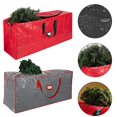 thumbnail image 4 of Large Heavy Duty Christmas Tree Home Storage bag Zip Sack Holder Red Green, 4 of 6