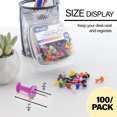 thumbnail image 5 of BAZIC Assorted Color Push Pins (100/Pack) [206], 5 of 7