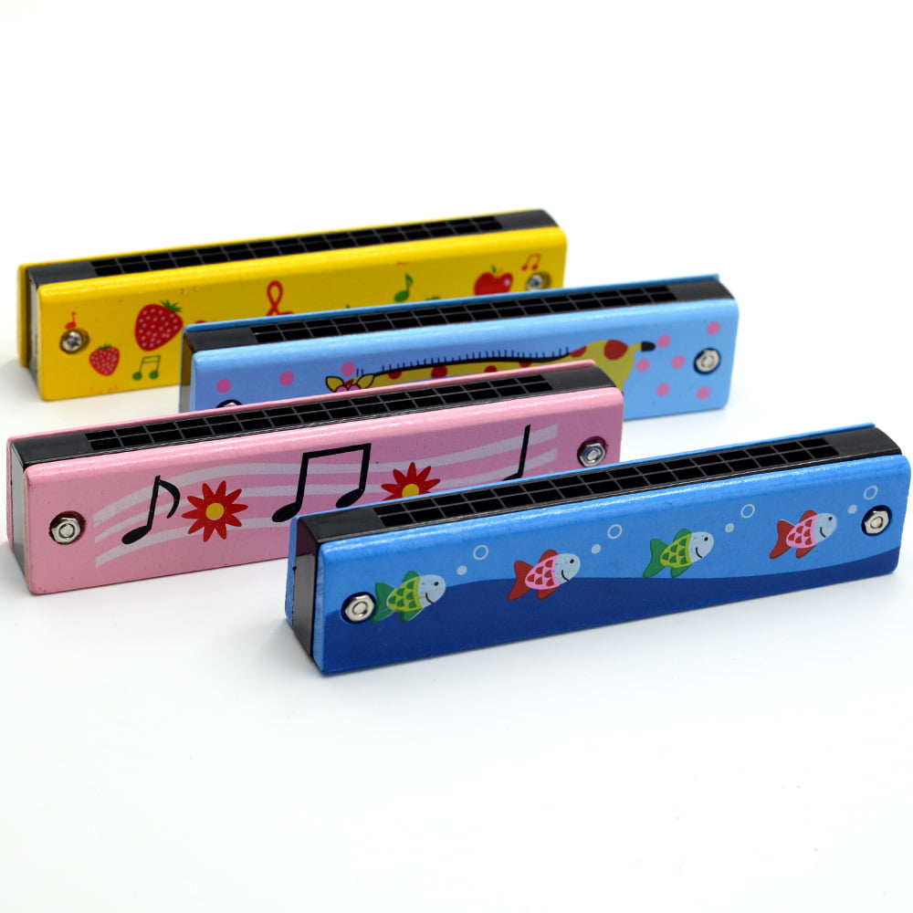 Wooden Baby Kids Children Harmonica Toy Musical Instrument Early Education CB 