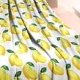 thumbnail image 3 of Yellow Lemon Fruit Slices White Pattern Blanket,Comfortable Soft Flannel Throw Blanket,All Season,Warm Lightweight Blankets for Sofa Bed Couch Living Room Chair,40"x50", 3 of 4