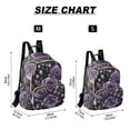 thumbnail image 2 of FORMRS Mini Backpack Purse for Women Travel Daypack Casual Shoulder Bag, Purple Roses, 2 of 7