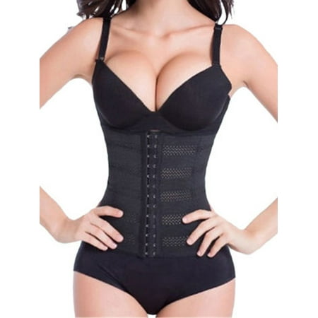 LELINTA Waist Trainer Corset Cincher Shaping Brief Tummy Control Slimmer Body Shaper for Women Black (Best Selling Waist Trainer)