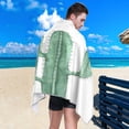 thumbnail image 5 of Dreamtimes Beach Towels Watercolor Cactus Camping Towels Green Leaf Sand Free Beach Towel, 30"x60" Large Beach Towels Quick Dry Bath Travel Towels Pool Yoga Beach Mat for Men Women, 5 of 7