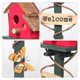 thumbnail image 3 of OULII Casa De Pájaros Con Para Jardín Ideal Para Decorar Exteriores Y Áreas, 3 of 8