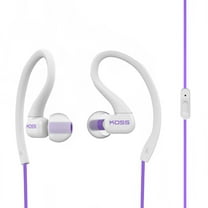 Koss FitClips KSC32i In-Ear Sport Clip Headphones with In-Line Microphone and Remote (Violet), 195075