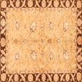 thumbnail image 1 of Ahgly Company Indoor Square Oriental Orange Traditional Area Rugs, 6' Square, 1 of 4