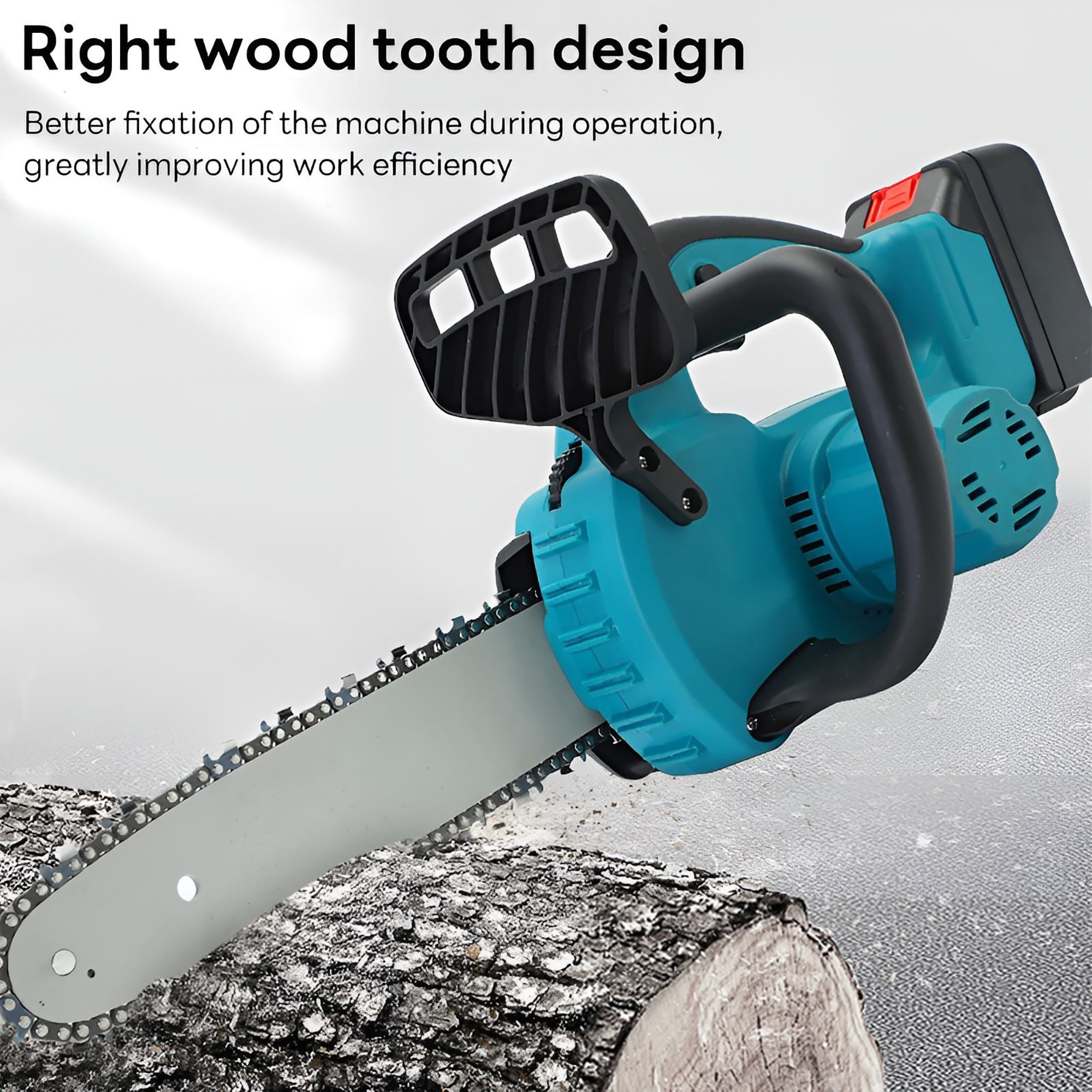 Pecham 12Inch Cordless Chainsaw, 21V 4000mAh Handheld Electric Chainsaw with Auto Lubrication for Tree Trimming, Wood Cutting, Outdoor Yard Work