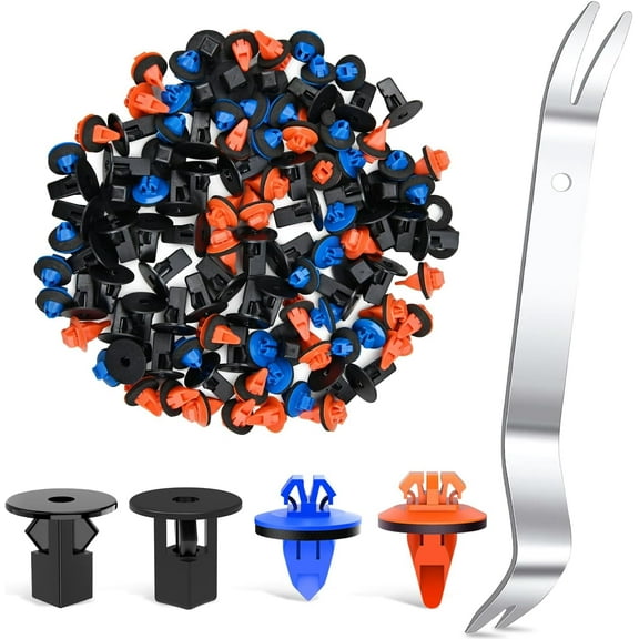 GOOACC 120Pcs Car Bumper Retainer Clips Bumper Fender Liner Kit for Lexus Toyota 4Runner Tacoma RAV4 Scion with Fastener Remover