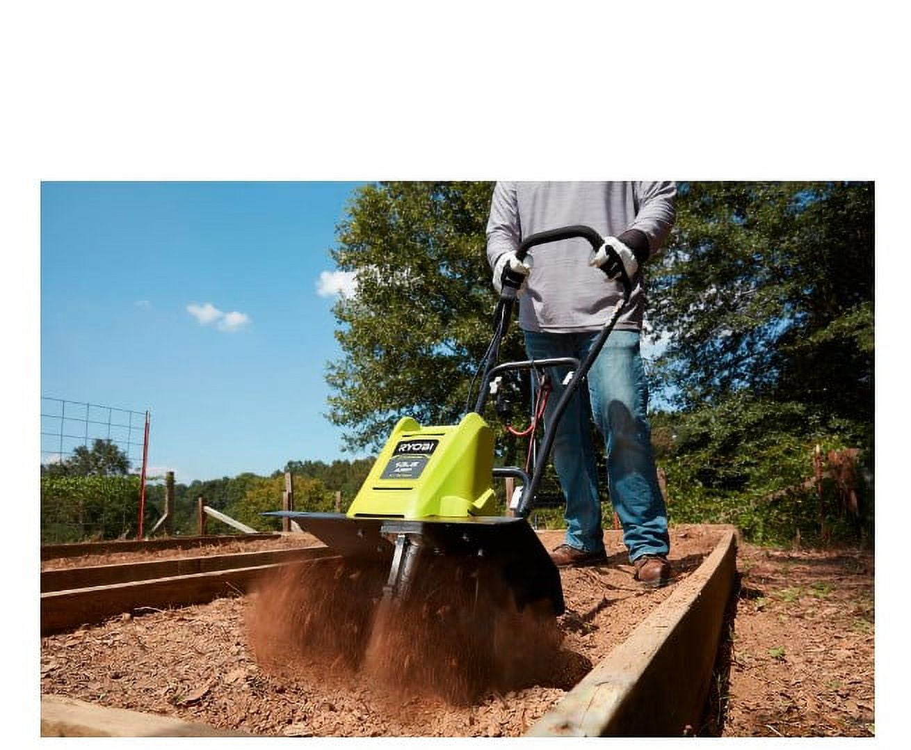 Ryobi 16 in. 13.5 Amp Garden Electric Tiller, Corded Cultivator