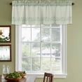 thumbnail image 3 of 2 Pack Sage Green Botanical Valances for Windows Bedroom Living Room Window Treatments, Spring Floral Leaf Rod Pocket Valance Drapes Short Kitchen Curtains Over Sink 42"x12", 3 of 8