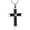 Black, variant on Cross Urn Necklace for Ashes Stainless Steel Cross Urn Necklace for Ashes Keepsake Cremation Jewelry for Pet / Human