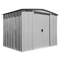 Arrow Classic 8 x 6 x 6 ft Flute Grey Steel Storage Shed