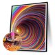 thumbnail image 1 of Cuadros Decorativos Kits de pintura de diamante Vortex 5D DIY taladro redondo completo decoración de pared arte de diamantes de imitación Wdftyju embutido en tela, 1 of 8