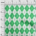 thumbnail image 2 of oneOone Georgette Viscose Tissu Vert Check Argyle Robe Tissu Matériel Tissu Imprimé par la Cour 42 Pouces de Large, 2 of 4