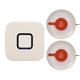thumbnail image 2 of Botón de llamada para monitoreo de personas mayores, ajuste de volumen de 4 velocidades, buscapersonas ABS inalámbrico para cuidadores, enchufe europeo de 100-240V, 2 of 5