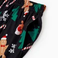 thumbnail image 4 of PatPat Women Pajamas Pants Christmas Gingerbread Man Reindeer Print Sleep Pants Soft Pj Bottom with Pockets, Black, 4 of 8