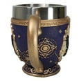 thumbnail image 2 of Gold And Purple Wicca Fortune Teller Chirology All Seeing Eye Tarot Tea Cup Mug, 2 of 9