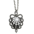 thumbnail image 1 of Collier Pendentif Toile Spider Goth - Blanc, 1 of 1