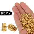thumbnail image 3 of 100 Packs M3 Threaded Inserts Brass Heat Set Insert M3x7.5mm, OD 5mm Knurled Insert Nuts, 3 of 6