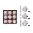 thumbnail image 3 of Birdeem Christmas Balls Ornaments for Xmas Tree 9Pcs White Christmas Tree Decorations Tree Hanging Balls Muti-Color Christmas Balls Ornaments Set for Party, 3 of 6