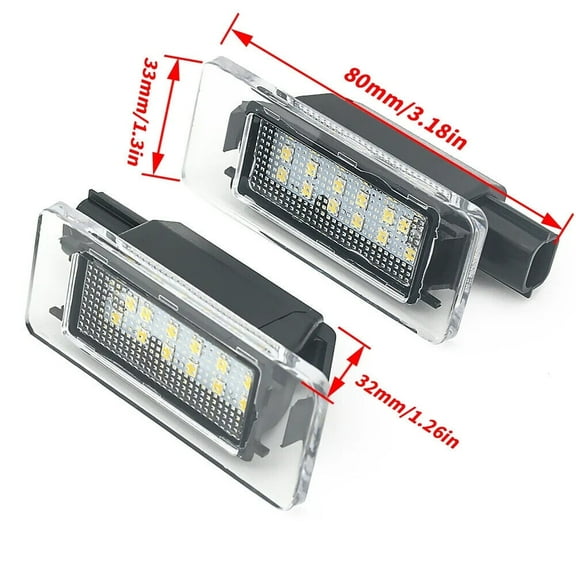 For Nissan Serena C27 2016- Altima 2019- White LED License Plate Number Lights