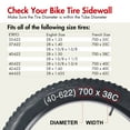 thumbnail image 3 of LotFancy 2Pcs 28 in 700 x 35c 43c Bike Tubes, 32mm Schrader Valve, 3 of 7