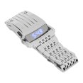 thumbnail image 2 of Electronic Watch, Versatile Quick Release Alloy Watch Fashionable  For Men For Daily For Business Silver Blue Light, 2 of 8