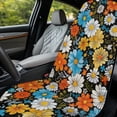 thumbnail image 3 of Xixirimido Vibrant Hippie Daisy Flower Print Car Towel Seat Covers Multifunctional Towel for Gym Outdoor Sport, Picnic, Beach, Pet Travel, Non-Slip Washable Car Seat Protector, 3 of 8