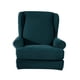 thumbnail image 4 of 2 fundas de poliéster para asiento de sillón, cojines para silla de barbería para boda. Verde oscuro, 4 of 9