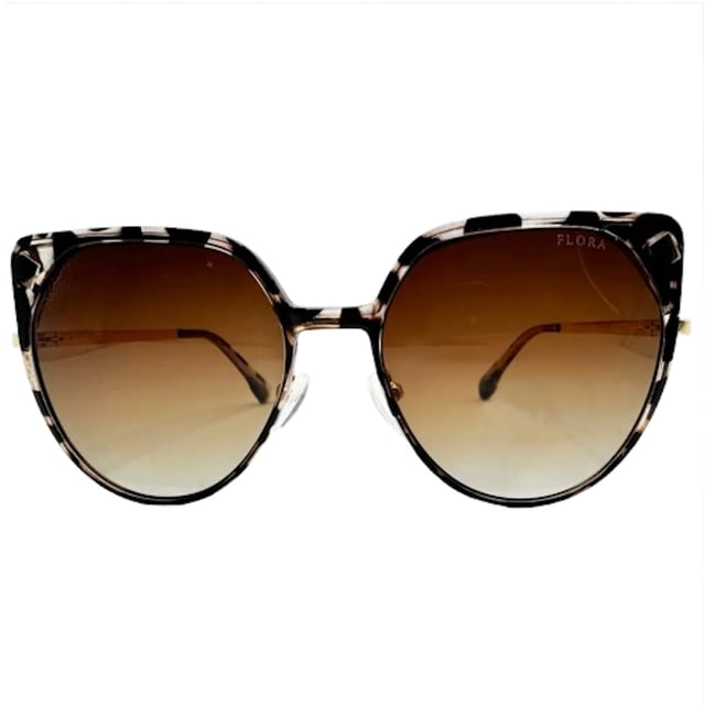 Lentes Multifuncionales Oftalmologicos P/Sol Flora Modelo Lauren Color Leopardo