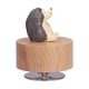 thumbnail image 2 of Wooden Animal Music Box, DIY Wooden Round Music Box Exquisite Cute Portable  For Furniture Decoration For Holiday Gifts ANGGREK Herisson, 2 of 8