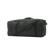 Protege 32-inch Large Compactible Rolling Duffel Bag for Travel, Black