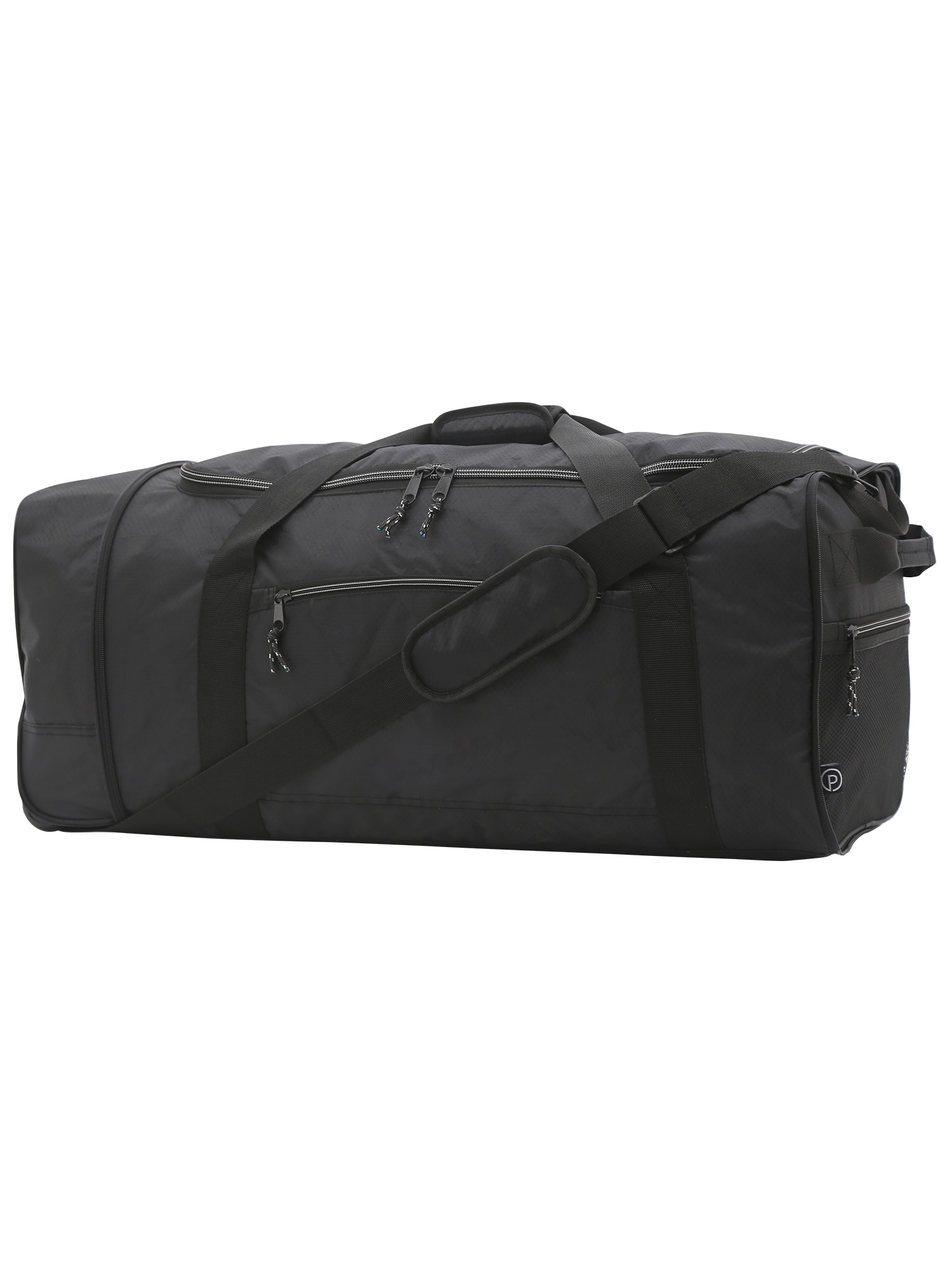 Protege 32" Wheeled and Compactible Polyester Rolling Duffel Bag, Black - image 5 of 8