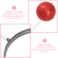 thumbnail image 2 of EeaseMX 6 diademas con purpurina para el pelo, accesorios para fotos de fiesta (bola de espuma rosa), 2 of 7