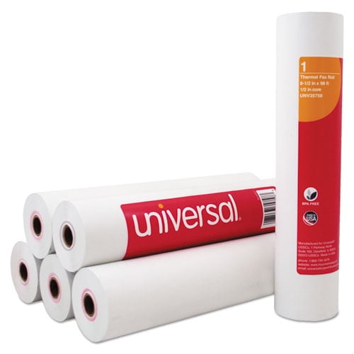 Direct Thermal Printing Fax Paper Rolls, 0.5 Direct Thermal Printing Fax Paper Rolls, 0.5