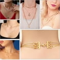 thumbnail image 3 of Necklace Layering Clasps, 2 PCS Multi Strand Connectors, Stainless Steel Necklace Separator Multi Strand Clasp for Stackable Necklaces and Chains,Gold, 3 of 6