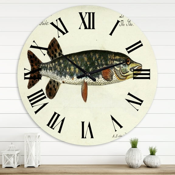 Designart 1 in Quartz Coastal Wall Clock