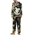 thumbnail image 3 of Bendy And The Ink Machine Womens Mens Hooded Jumpsuit - Zip Up One Piece Pajamas Soft Cozy Winter Warm Plush Loungewear, 3 of 8