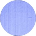 thumbnail image 1 of Ahgly Company Machine Washable Indoor Round Abstract Blue Contemporary Area Rugs, 8' Round, 1 of 4