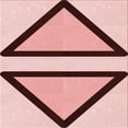 thumbnail image 1 of Ahgly Company Machine Washable Indoor Square Transitional Pink Area Rugs, 5' Square, 1 of 7
