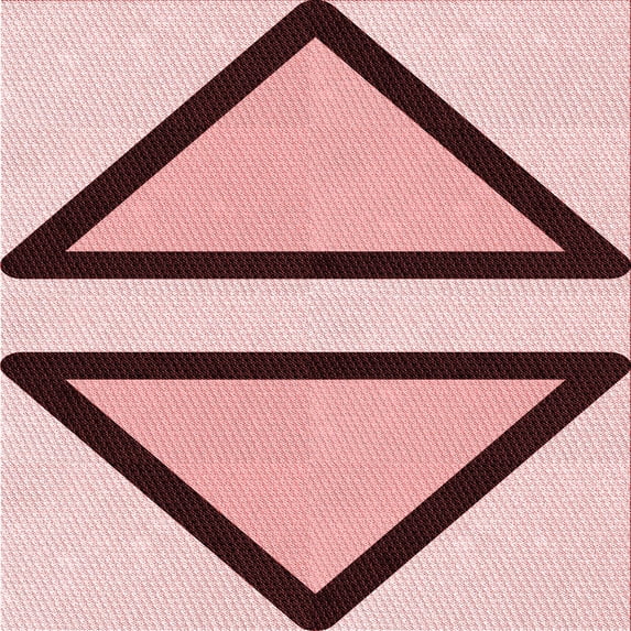 Ahgly Company Machine Washable Indoor Square Transitional Pink Area Rugs, 5' Square