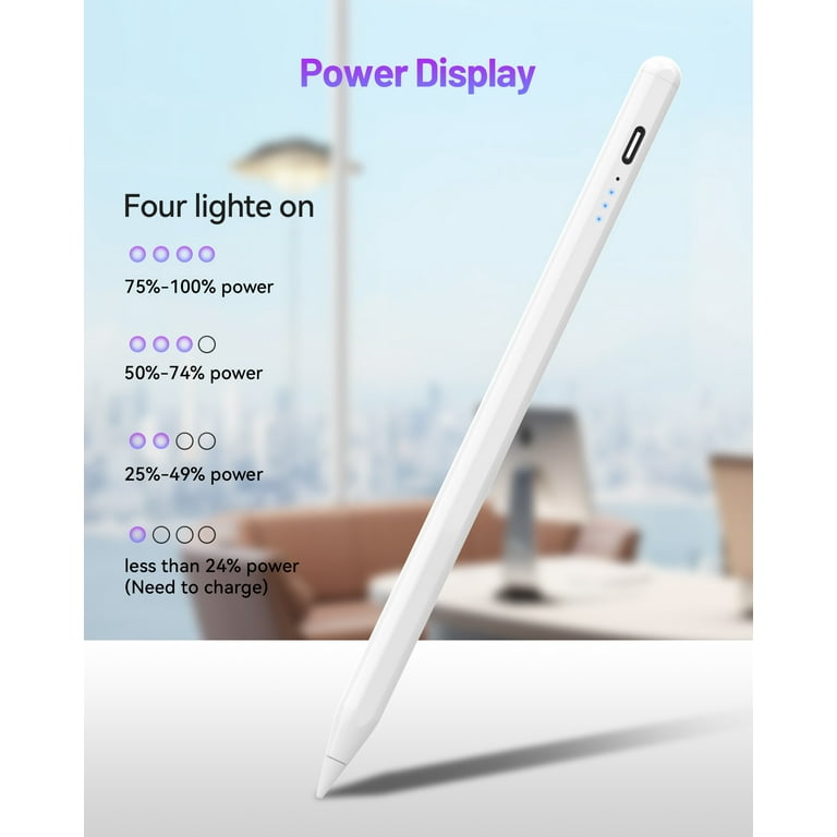 atzeste Stylus Pen for iPad 2018-2024, Fast Charging Pencil with