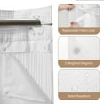 No Hook Required Waffle Weave Shower Curtain with Snapin Fabric Liner