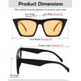thumbnail image 4 of Gafas de Sol FEISEDY Vintage Ojo de Gato Cuadrado B2473 para Mujeres, 4 of 8
