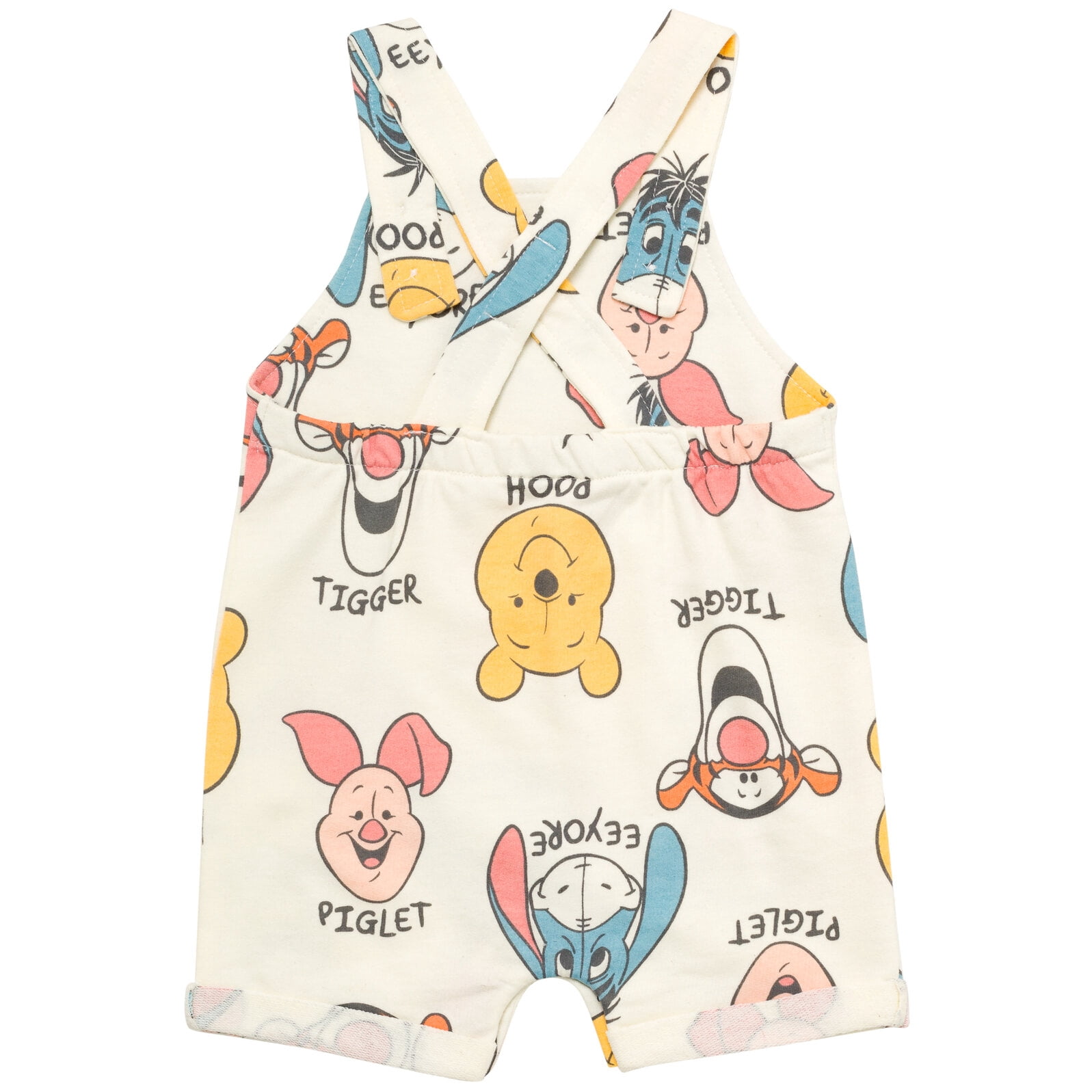 Disney Winnie the Pooh Baby Boys' Shortall and T-Shirt Set with Hat Rust Tusk