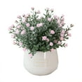 thumbnail image 2 of Gwong Decoración hogareña 1 set Artificial Chrysanthemum Flower Hermoso vívido Plástico Corte delicadamente Corte Verde Fake Potted Plant For Balcony Gwong 21068733, 2 of 6