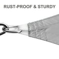 thumbnail image 3 of Sun Shade Sail, 14.76'x14.76'x 14.76' Triangle Sun Sail Terylene Polyester Waterproof Sunshade, Y2Konexi 95% UV Block Canopy 260GSM for Outdoor Patio Lawn Garden Backyard - Grey, 3 of 9