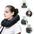 thumbnail image 3 of Sunlite Travel Neck Massage Pillow Inflatable, Cordless and Rechargeable U-Shaped Massager, 3D Shiatsu Deep Kneading, for Neck Pain Relief,with Bag, Eye Mask, Ear Plug (Black), 3 of 5