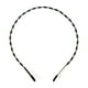thumbnail image 3 of Diademas para mujer, diadema cuadrada de metal para hombre y mujer, diadema deportiva, aro para el pelo, peine, banda para el pelo negra., 3 of 3